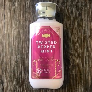 Bath and Body Works Twisted Pepper Mint body lotion with Shea Butter and Vit E
